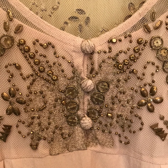 Anthropologie silk and lace dress. 12 - Picture 2 of 7